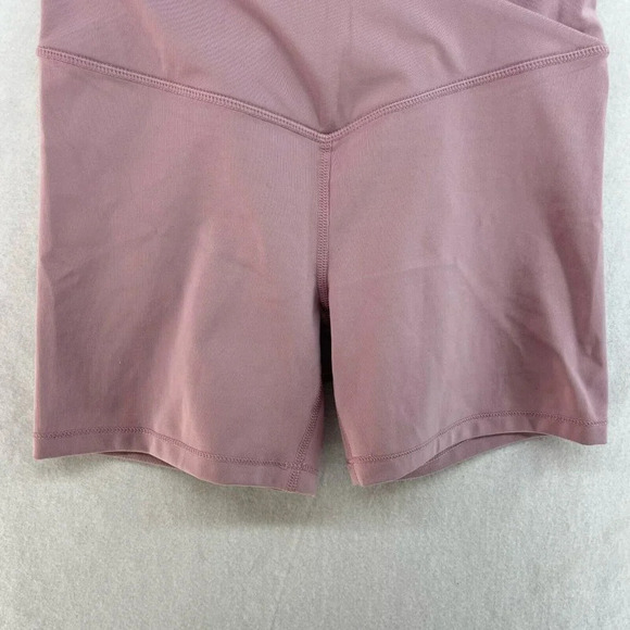 H&M Sports Shorts Womens Sz XS Pink High Waist Shorts Wrap Over Training Hottie - Picture 7 of 11